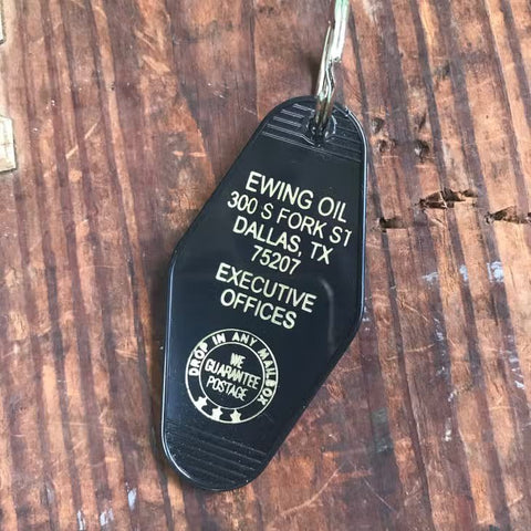 Ewing Oil (Dallas) Motel Key FOB Keychain