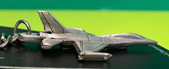 General Dynamics F-16 Fighting Falcon Airplane Pewter Keychain