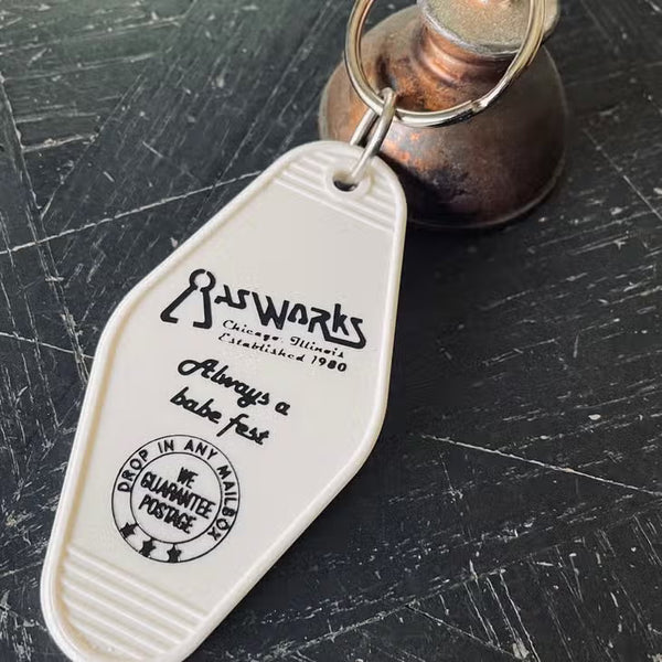 Gasworks (Wayne's World) Motel Key FOB Keychain
