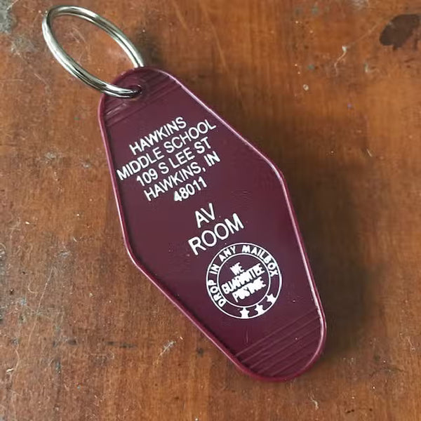 Hawkins Middle School (Stranger Things) Motel Key FOB Keychain