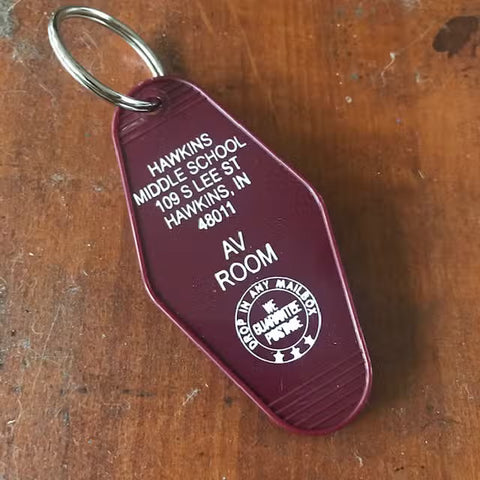 Hawkins Middle School (Stranger Things) Motel Key FOB Keychain