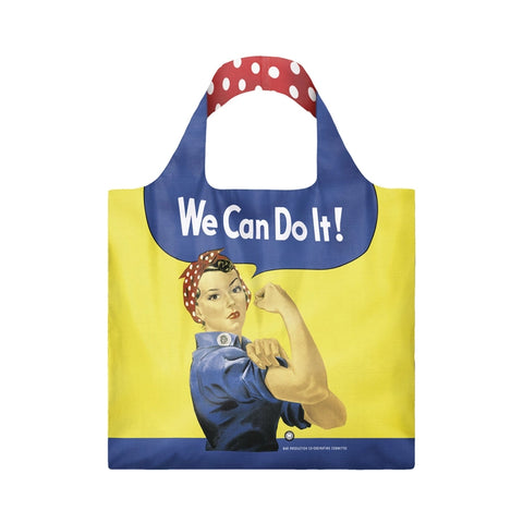 Rosie the Riveter Polyester Reusable Tote Bag
