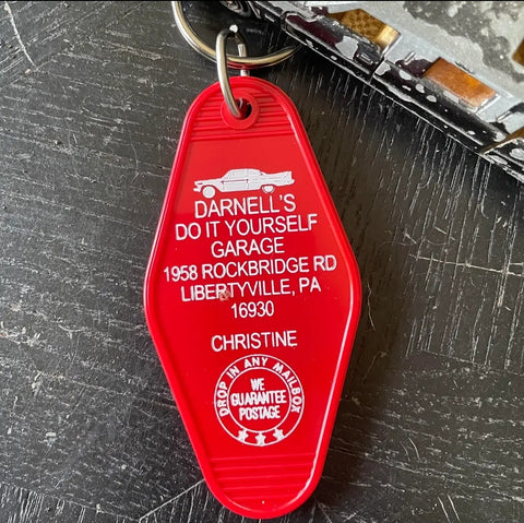 Darnell's Garage (Christine) Movie Motel Key FOB Keychain