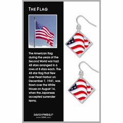 The Flag - Giclee Print Earrings