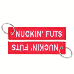 Nuckin' Futs Embroidered Keychain