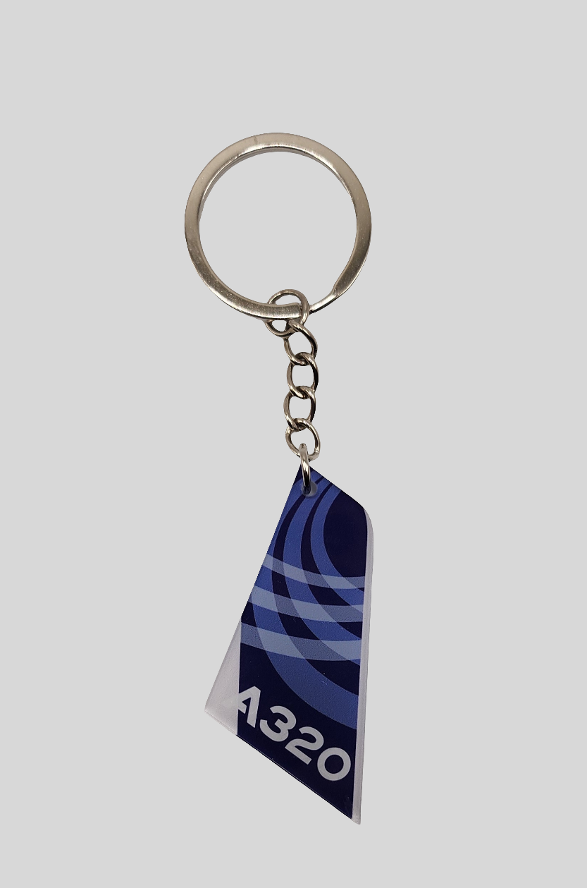 Airbus A320 Aircraft Tail Keychain