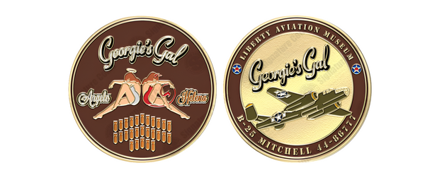 B-25 Georgie's Gal 1.5 inch Challenge Coin