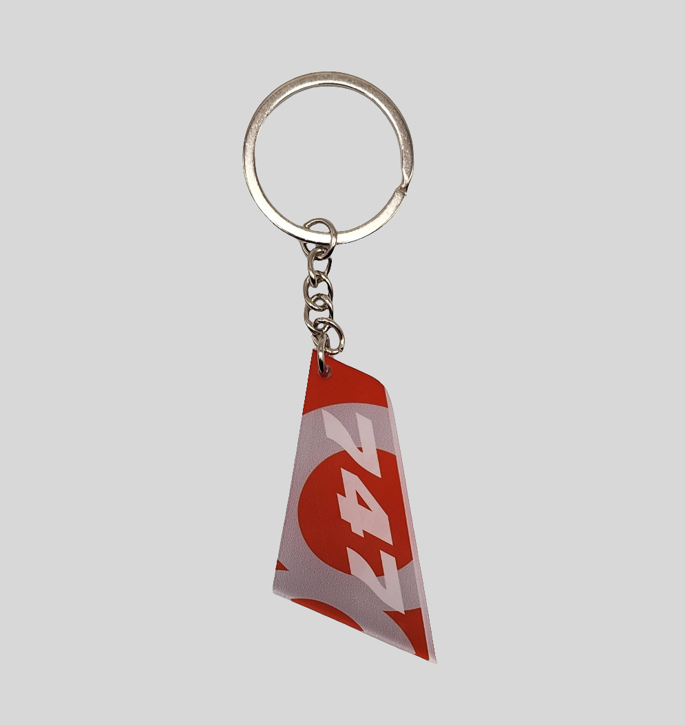 Boeing 747 Aircraft Tail Keychain