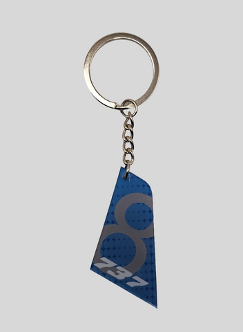 Boeing 737 Aircraft Tail Keychain