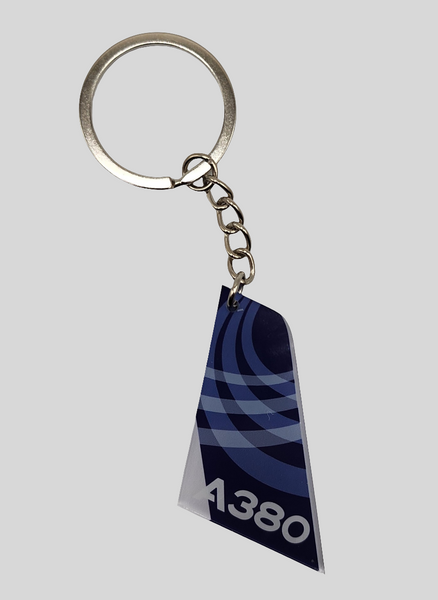 Airbus A380 Aircraft Tail Keychain