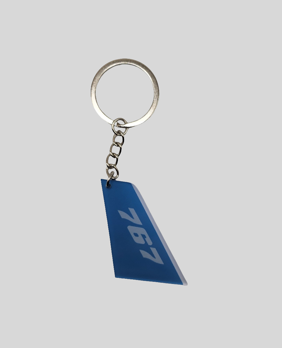 Boeing 767 Aircraft Tail Keychain