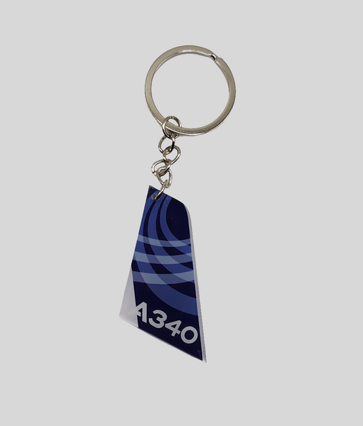 Airbus A340 Aircraft Tail Keychain