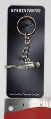 Scuba Diver Frogman 3D Pewter Keychain