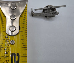 Bell UH-1 Iroquois Huey Helicopter Pewter Airplane Lapel Pin