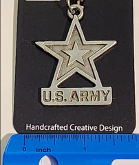 U.S. Army Star Logo Pewter Keychain