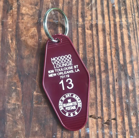 Hoodoo Voodoo Lounge Motel Key FOB Keychain