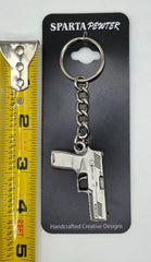 Sig Sauer P320 9mm Pewter Keychain