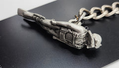 Scuba Diver Frogman 3D Pewter Keychain