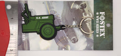 WWII US Army Jeep PVC Keychain