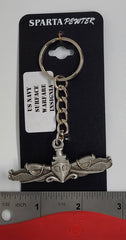 US Navy (USN) Surface Warfare Insignia Pewter Keychain