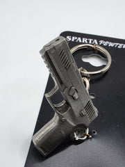 Sig Sauer P320 9mm Pewter Keychain