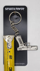 Glock 17 Pewter Keychain