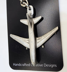 Boeing KC-46 Pegasus 3D Aircraft Pewter Keychain