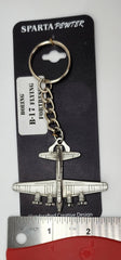 WWII Boeing B-17 Flying Fortress Pewter Airplane Keychain