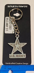 U.S. Army Star Logo Pewter Keychain