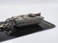 Amphibious Assault Vehicle (AAV) Military Pewter Keychain