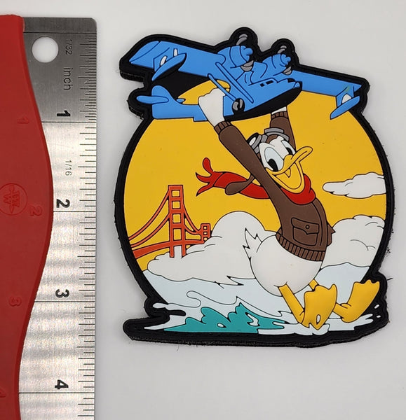 Donald Duck with PBY Catalina WWII Velcro Patch