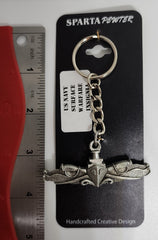 US Navy (USN) Surface Warfare Insignia Pewter Keychain