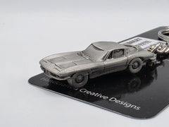 Chevrolet Corvette C2 Stingray 3D Pewter Keychain