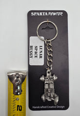 Lunar Space Buggy 3D Pewter Keychain