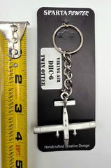 Viking Air DHC-6 Twin Otter 3D Pewter Keychain