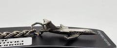 Bombardier Challenger Airplane Pewter Keychain