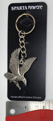 Bald Eagle 2D Pewter Keychain