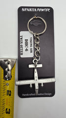 Viking Air DHC-6 Twin Otter 3D Pewter Keychain