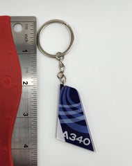 Airbus A340 Aircraft Tail Keychain