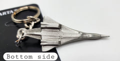 Concorde Supersonic Airliner Pewter Keychain