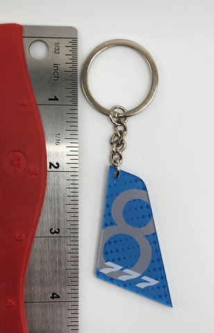 Boeing 777 Aircraft Tail Keychain