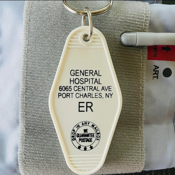 General Hospital (General Hospital) Soap Opera TV Motel Key FOB Keychain