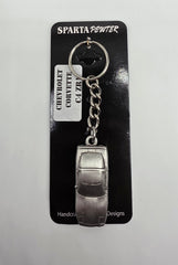 Chevrolet Corvette C4 ZR1 3D Pewter Keychain