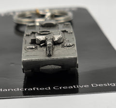 Amphibious Assault Vehicle (AAV) Military Pewter Keychain