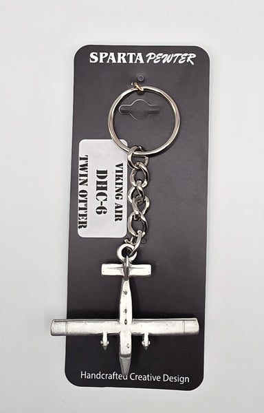 Viking Air DHC-6 Twin Otter 3D Pewter Keychain