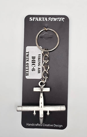 Viking Air DHC-6 Twin Otter 3D Pewter Keychain