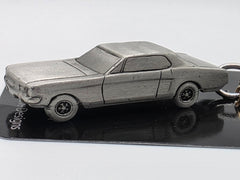 1965 Ford Mustang Convertible 3D Pewter Keychain