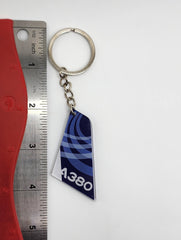 Airbus A380 Aircraft Tail Keychain