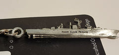 Oliver Hazard Perry-Class Frigate Pewter Ship Keychain