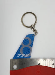 Boeing 777 Aircraft Tail Keychain